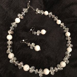 Necklace and earrings